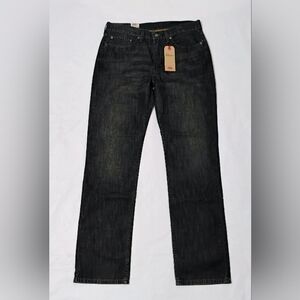 Men's Levis 514 Straight Jeans 005140291 Dark Blue 100% Cotton 34 X 34-NWT
